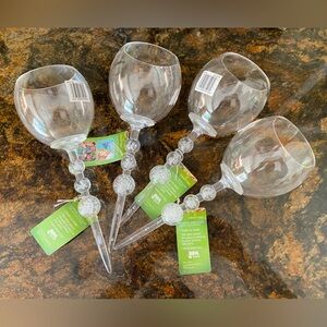 Floating Wine Glasses Set of 4 New